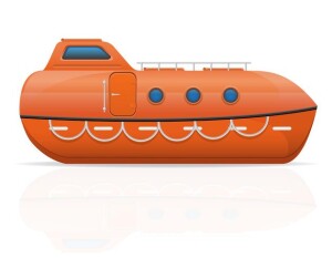 nautical-lifeboat-vector-illustration