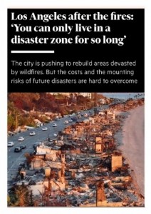 You can only live in a disaster zone for so long